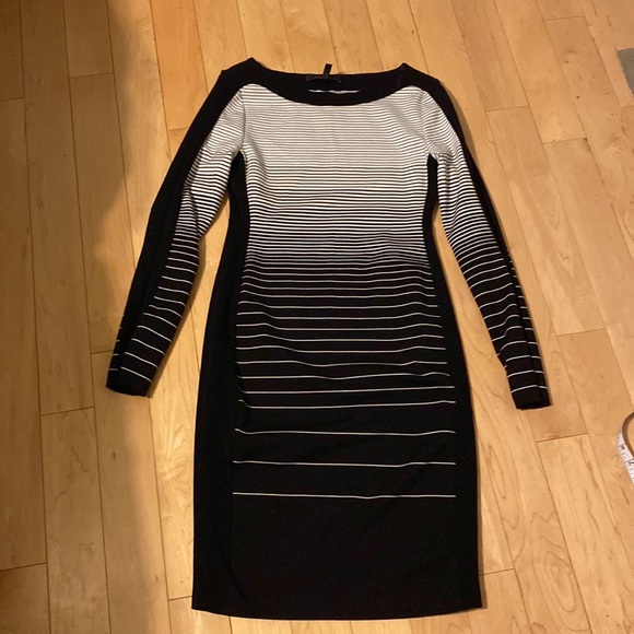 BCBGMAXAZRIA Rigby Striped Ponte Sheath Dress - Picture 3 of 8